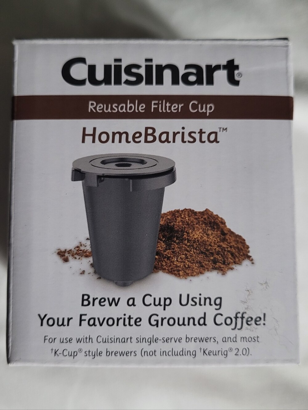 Cuisinart HomeBarista Reusable Filter Cup - Gray